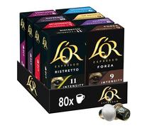 L’Or Espresso Café - 80 capsules assortiment de 8 variétés - compatibles Nespresso ®*(lot de 8 x10) (L'emballage peut varier)