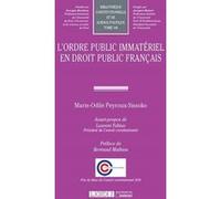 L ordre public immateriel en droit public francais Marie-Odile Peyroux-Sissoko (Auteur)