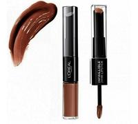 L OREAL INFAILLIBLE DUO ROUGE A LEVRES TENUE 24 HEURES 117 PERPETUAL BROWN BRUN