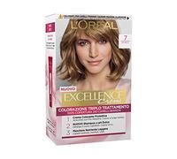 L’Oréal, lot de 3 L’Oréal Excellence Crème 7, blond cendré, teinture pour cheveux coloration