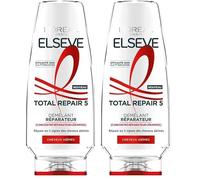 L’ORÉAL PARIS - Après-Shampooing Reconstituant - Répare & Renforce la Fibre - Pour Tous Types de Cheveux Abîmés - Enrichi en Concentré Réparateur Céramides - Elseve Total Repair 5-300 ml