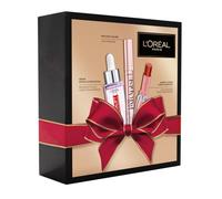 L’Oréal Paris - Coffret Cadeau Luxe - 3 Produits Soin & Maquillage - Sérum Repulpant Revitalift Filler, Mascara Noir Lash Paradise, Baume à Lèvres Glow Paradise - Édition limitée