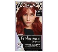 L’ORÉAL PARIS - Coloration Cheveux Permanente - Longue Durée & Lumineuse - Couvre 100% des Cheveux Blancs - Préférence Les Vivids - Nuance : Rouge Cerise (5.664)