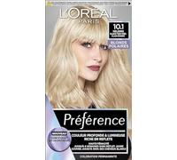 L’ORÉAL PARIS - Coloration Cheveux Permanente - Longue Durée & Lumineuse - Couvre 100% des Cheveux Blancs - Préférence - Nuance : Helsinki 10.1, Blond très très clair cendré
