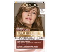 L’ORÉAL PARIS - Coloration Cheveux Permanente - Longue Durée - Résultat Naturel & Lumineux - Couvre 100% des Cheveux Blancs - Excellence Crème Universal Nudes - Nuance : Blond Universel (7U)