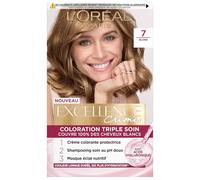 L'Oréal Paris Coloration permanente Excellence Crème – Couvre 100% des cheveux blancs – Blond 7