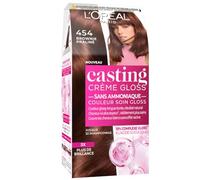L’ORÉAL PARIS - Coloration Cheveux Semi-Permanente Ton sur Ton - Couleur Soin Gloss - Sans Ammoniaque - Casting Crème Gloss - Nuance : Brownie Praliné (454)