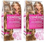 L’ORÉAL PARIS - Coloration Cheveux Semi-Permanente Ton sur Ton - Couleur Soin Gloss - Sans Ammoniaque - Casting Crème Gloss - Nuance : Blond (7.0) (Lot de 2)