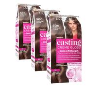 L’ORÉAL PARIS - Coloration Cheveux Semi-Permanente Ton sur Ton - Couleur Soin Gloss - Sans Ammoniaque - Casting Crème Gloss - Nuance : Châtain Clair (500)