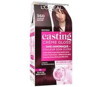 L’ORÉAL PARIS - Coloration Cheveux Semi-Permanente Ton sur Ton - Couleur Soin Gloss - Sans Ammoniaque - Casting Crème Gloss - Nuance : Cerise Noire (3.60)