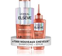 L¿Oreal Paris ¿ Elseve Fiber Booster ¿ Duo Anti-Chute Cheveux - Stimule La Pousse* ¿ Augmente La Densité Capillaire ¿ Hommes & Femmes - Shampooing Sans Sulfates + Sérum Croissance