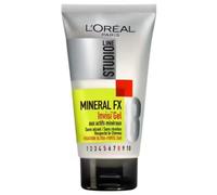 L’ORÉAL PARIS - Gel Coiffant Fixation Ultra-Forte - Enrichi aux Actifs Minéraux - Tenue 24h Sans Résidus - Tous Types de Cheveux - Studio Line Mineral Fx - 150 ml