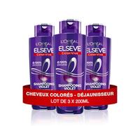 L'oréal Paris Elseve Color Vive Shampooing Violet Déjaunisseur 3x200ml