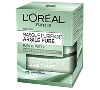 L’Oréal Paris - Masque Argile Visage Purifiant - Soin Matifiant & Anti-Fatigue - Aux 3 Argiles Pures & Extraits d'Eucalyptus - Résultats Rapides & Visibles - Tous Types de Peaux - 50 ml