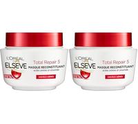 L’ORÉAL PARIS - Masque Reconstituant - Cheveux Abimés - 5 en 1 - Enrichi en Acides Aminés et Céramide - Elseve Total Repair 5-310 ml (Lot de 2)