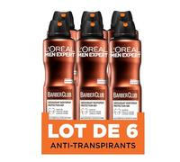 L’Oréal Paris - Men Expert BarberClub Déodorant Bodyspray Protection 48h - 150ml - Lot de 6, Aérosol, Bois de cèdre