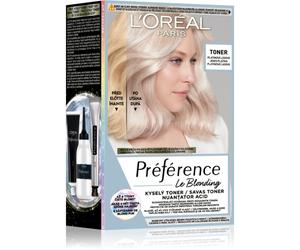 L’Oréal Paris Préférence Le Blonding Toner lotion tonique acide neutralisant les reflets cuivrés teinte 01 Platinum Ice 1 pcs