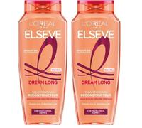 L’ORÉAL PARIS - Shampooing Reconstructeur - Pour Cheveux Long et Abîmés - Enrichi en Kératine Végétale et Huile de Ricin - Elseve Dream Long - 300 ml
