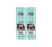 L’ORÉAL PARIS - Spray Instantané Correcteur de Racines & Cheveux Blancs - Hommes & Femmes - Magic Retouch - Châtain Foncé - 2x75ml