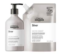 L’Oréal Professionnel Paris - Duo recharge déjaunissant Silver + shampooing 500ml