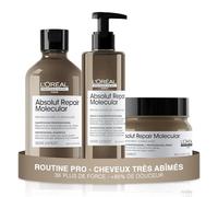 L’Oréal Professionnel, Shampoing Réparateur Sans Sulfate,Tous types de Cheveux Abîmés, Nourrit & Restaure en Profondeur les Dommages de la Fibre, Formule Brevetée, Absolut Repair Molecular