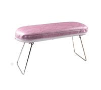 l’oreiller des ongles, Nail Arm Rest Ergonomic Memory Foam Faux Leather Hand Pillow For Manicure, Pink White(Pink)