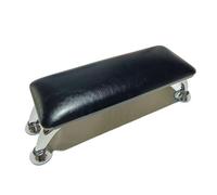 l’oreiller des ongles, Nail Arm Rest Memory Foam Faux Leather Multicolor Ergonomic Design Manicure Salon Pillow(Black-Silver Stand)