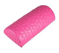 l’oreiller des ongles, Nail Arm Rest Semicircle Cushion Multicolor Ergonomic Memory Foam Faux Leather(Rose)
