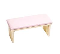 l’oreiller des ongles, Nail Arm Rest Wood 2-Layer PU Leather Manicure Pillow Cushion Multicolor Salon Manicurist(Pink)