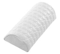 l’oreiller des ongles, Oreiller repose-bras en mousse à mémoire de forme simili cuir multicolore 30x9x6cm(Leather white)