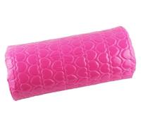 l’oreiller des ongles, Repose-bras for ongles, coussin demi-cercle en simili cuir, mousse à mémoire de forme, multicolore, 30x13x6cm(Rose)