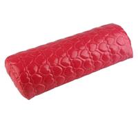 l’oreiller des ongles, Repose-bras for ongles, coussin demi-cercle en simili cuir, mousse à mémoire de forme, multicolore, 30x13x6cm(Red)