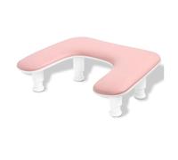 l’oreiller des ongles, U-shaped Adjustable Nail Arm Rest Microfiber PU Leather Cushion Multicolor(Pink)