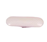 l’oreiller des ongles, Washable Memory Foam Leather Nail Arm Rest Pink White(White)