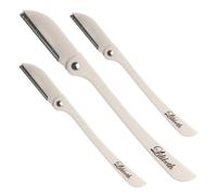 L’Original Luxury Brow Shaper Outil d'épilation avec technologie dermaplaning - Idéal pour les sourcils, le maillot et tous les types de poils du visage (Blanc)