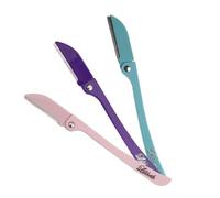 L’Original Luxury Brow Shaper Outil d'épilation avec technologie dermaplaning - Idéal pour les sourcils, le maillot et tous les types de poils du visage (Violet, Turquoise, Rose Layette))