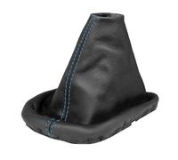 L&P A0032 Soufflet Sac Manchette manchon de commutation 100% cuir véritable veritable noir noire couture fil bleu bleue transmission manuelle boîte boite vitesse vitesses changement vitesse