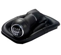 L&P A252 Soufflet Levier de Vitesse Pommeau de Vitesse 23mm compatible avec VW Golf 4 IV Boite 5 avec Cadre Plug & Play Pièce de rechange pour 1J071113 Noir