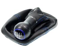 L&P A254-5 Soufflet Levier de Vitesse Pommeau de Vitesse 12mm compatible avec VW Golf 4 IV Boite 5 Plug & Play Pièce de rechange pour 1J071113 Noir Bleu