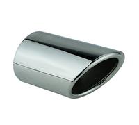 L&P A298 Embout Echappement inox Lot de 2 embouts d'échappement chromés en acier inoxydable poli compatible avec Q7 4L et Touareg 7P Embout d'échappement pour tuyau d'échappement 84-86 mm