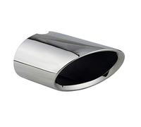 L&P A310 1 Embout d'échappement ovale en acier inoxydable poli Chromé chrome Argent Plug&Play Embout d echappement OEM 18307618463 18302163710 18308510130 18307618464