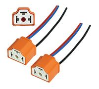 L&P B583-2-2 Lot de 2 Prises Phare H4 Céramique pour Voiture - Douille Ampoule Connecteur Adaptateur Femelle HB2 9003 P43t