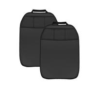 L&P Car Design GmbH Lot de 2 en Cuir synthétique pour Protection de Siège Arrière Noir avec 3 Poches Organiseur