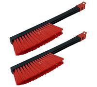 L & P Car Design L&P A059 Lot de 2 Balai Neige Voiture Balayette Neige Voiture Brosse Neige Voiture Murska de Finlande Balais à Neige pour Auto (Lot de 2 - Noir Rouge)