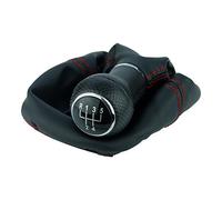 L & P Car Design L&P A254-0 Soufflet Levier de Vitesse Pommeau de Vitesse 12mm compatible avec VW Golf 4 IV Boite 5 Plug & Play Pièce de rechange pour 1J071113 Noir Rouge