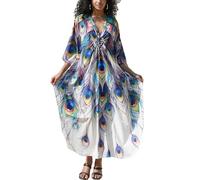 L-Peach Caftan ample pour femme - Robe de nuit spacieuse - Maxi maillot de bain, A2 Multicolore 6, taille unique