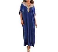 L-Peach Femmes Broderie Caftan Surdimensionné Bohomian Kimono Vêtements de Nuit Biniki Couverture Ups Sarong Paréo