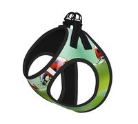 L Pet Laisse Gilet Harnais pour Chien - Petite Taille Drôle Imprimé Coccinelle Ensemble Laisse avec Boucle, Compagnon Canin Outdoor Chien Promenade