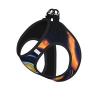 L Pet Laisse Gilet & Harnais pour Chien - Petite Taille Espace Spirale Cosmique Imprimé Énergie Cosmique Ensemble Laisse avec Boucle, Compagnon Canin Voyage en Plein Air