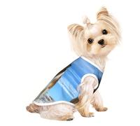 L Pet T-shirt respirant sans manches imprimé chien shetland mignon - Petits à moyens chats, chiot, yorkshund, teckel, bouledogue français